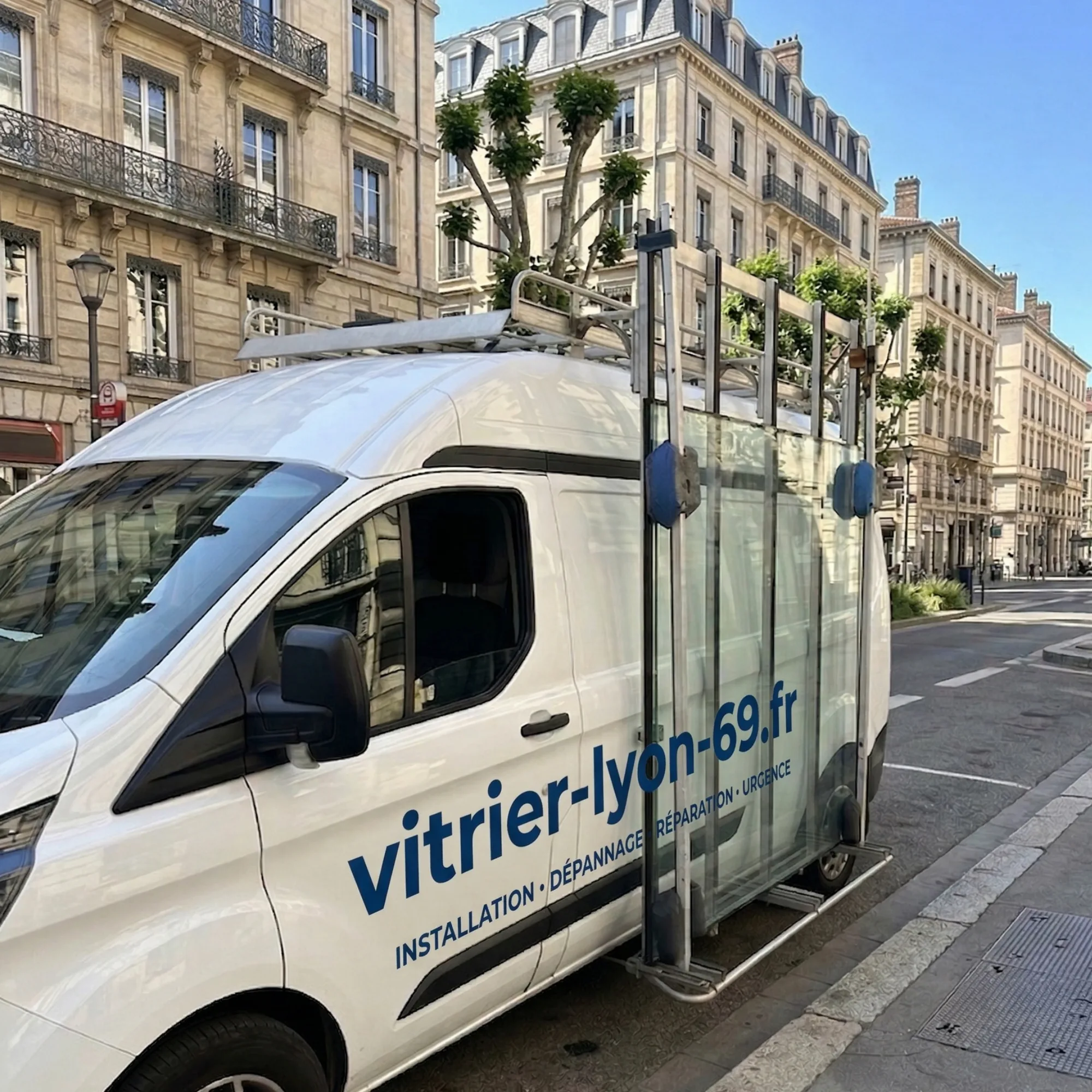 Camion VTL depannage vitrier Lyon metropole